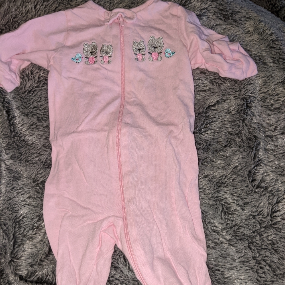 baby girl footie